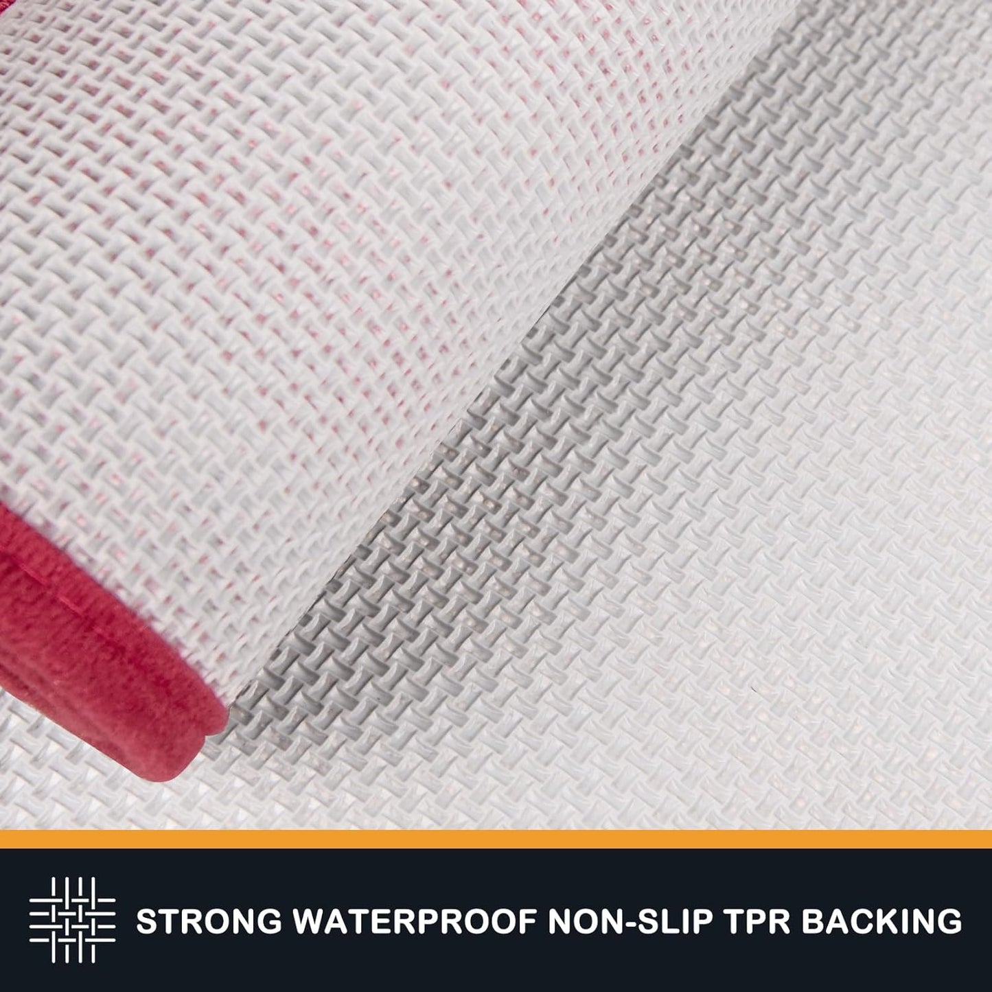 PURRUGS Dirt Trapping Door Mat 32" x 47", Non-Slip/Skid Machine Washable Entryway Rug, Dog Doormat, Super Absorbent Welcome Mat for Muddy Wet Shoes and Paws, Burgundy Red