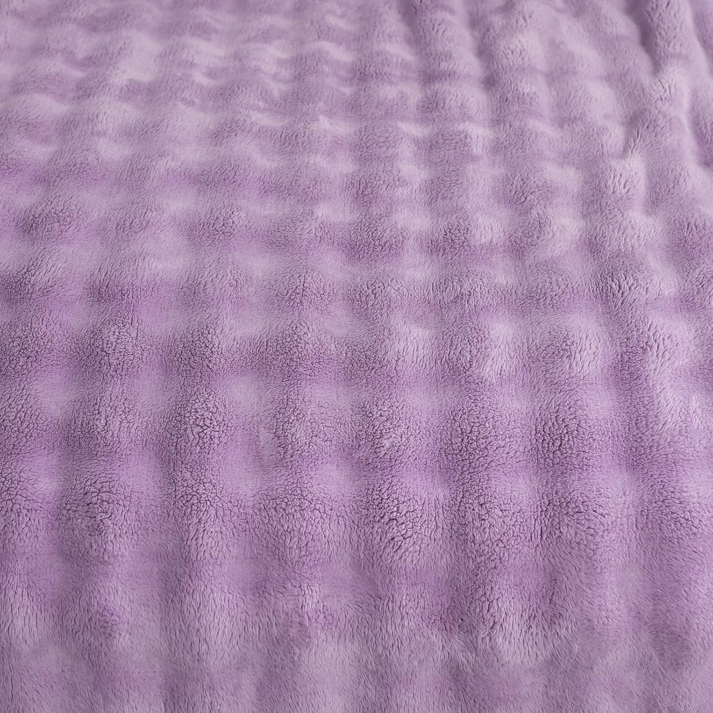 YUSOKI Luxury 3D Bubble Throw Blanket 2lb,All Ages,Home Decoration, (Lilac Purple,50 * 60inches)