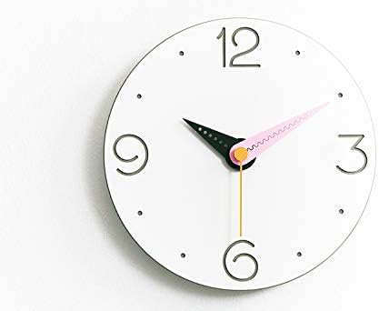 Stephanie Imports Modern Minimalist Pink & Black Wall Clock