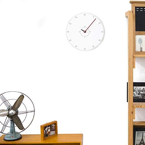 Stephanie Imports Modern Minimalist Thermometer Red Wall Clock