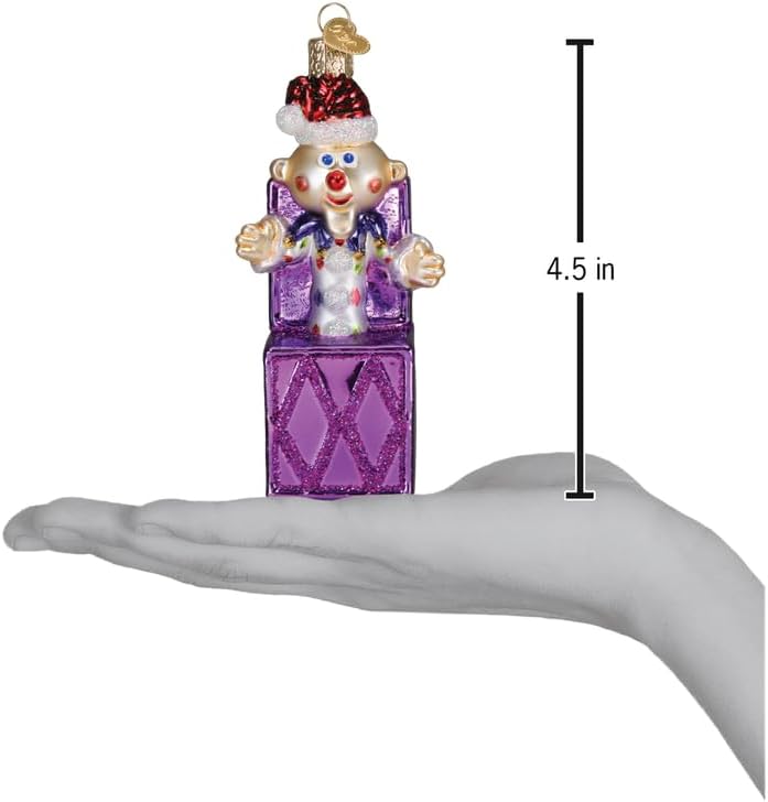 Old World Christmas Charlie-in-The-Box Glass Hanging Ornament