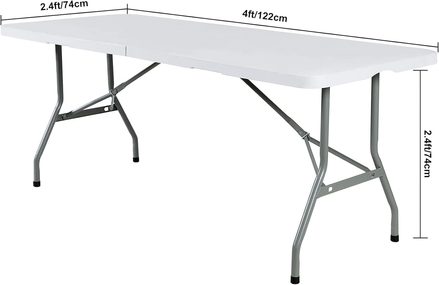 2Pack Spandex Waterproof Table Covers 4ft，Spandex 4ft Waterproof Table Cover for Party,Wedding, Banquet, and Events(Blue Mist)