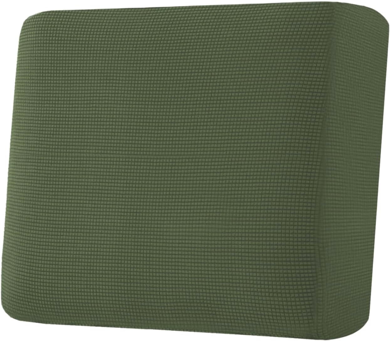 H.VERSAILTEX Super Stretch Individual Seat Cushion Covers Sofa Covers Couch Cushion Covers Slipcover Sets Thick Jacquard Textured Twill Fabric (1 Piece Chair Cushion Cover, Bronze Green)