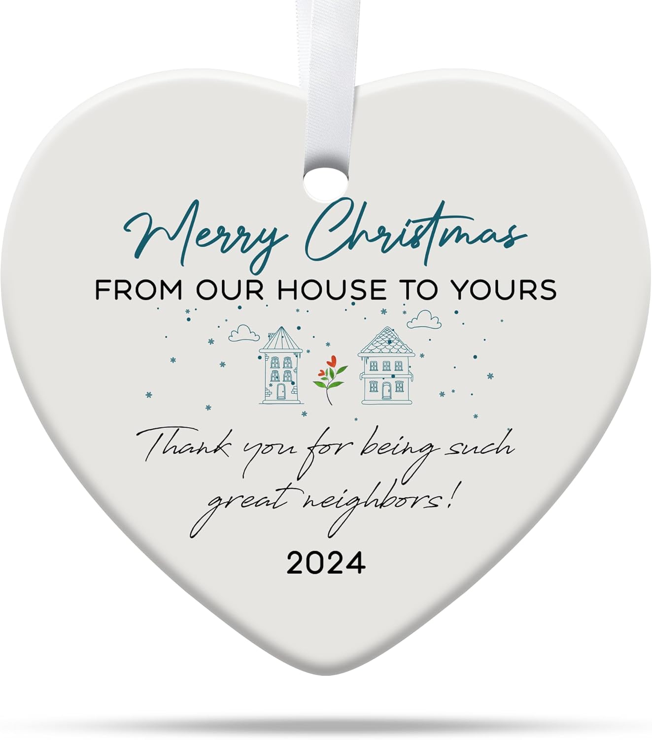 Friendship Gifts for Women, Best Friend, Funny, Work Besties, Sister, Friend Ornaments for Women, Ceramic Christmas Ornaments (Friend 2)