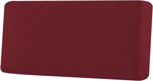 H.VERSAILTEX Super Stretch Individual Seat Cushion Covers Sofa Covers Couch Cushion Covers Slipcover Sets Thick Jacquard Textured Twill Fabric (1 Piece Sofa Cushion Cover, Burgundy Red)