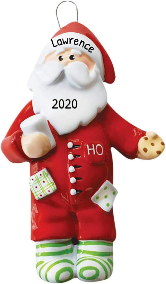 Personalized Santa Christmas Ornaments 2024 - Customized Santa Head Keepsake Ornaments for Christmas Tree