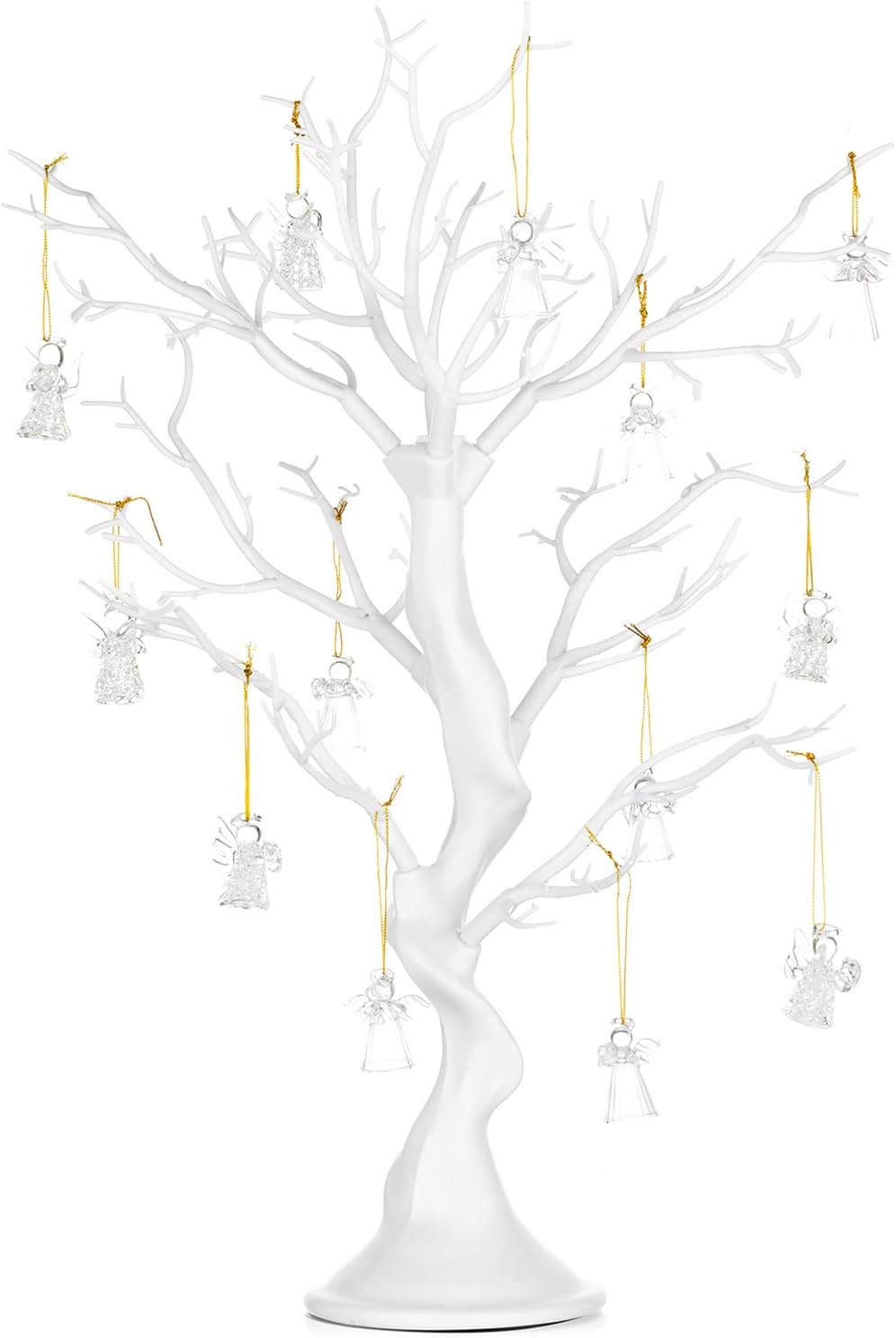 Nuptio White Christmas Tree Branch Artificial 22.8 inch Tall Manzanita Tree Centerpiece Wedding Centerpieces for Tables, Decorative Ornament Display Tree Branches for Decoration Weddings (1 Pc)