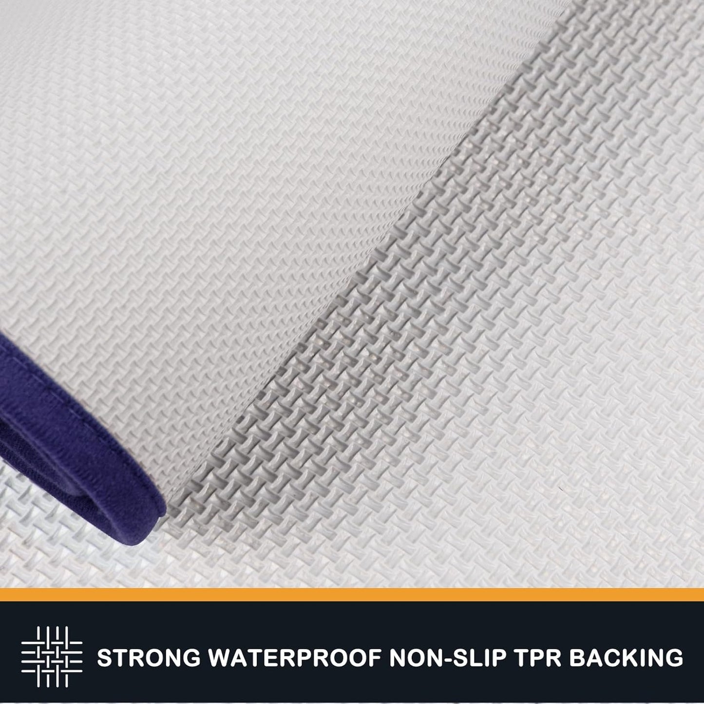 PURRUGS Dirt Trapping Door Mat 24" x 59", Non-Slip/Skid Machine Washable Entryway Rug, Dog Doormat, Super Absorbent Welcome Mat for Muddy Wet Shoes and Paws, Navy Blue