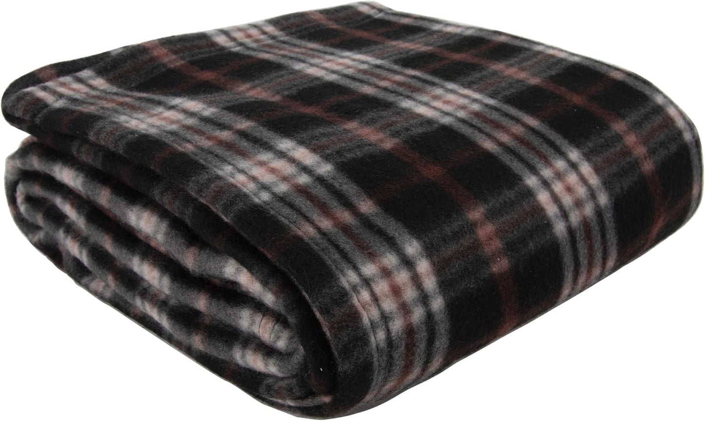 50x60 Throw Blankets, Plaid Fleece Throw Blankets for Bedroom, Couch, Livingroom, Chair, Pets, Outdoors