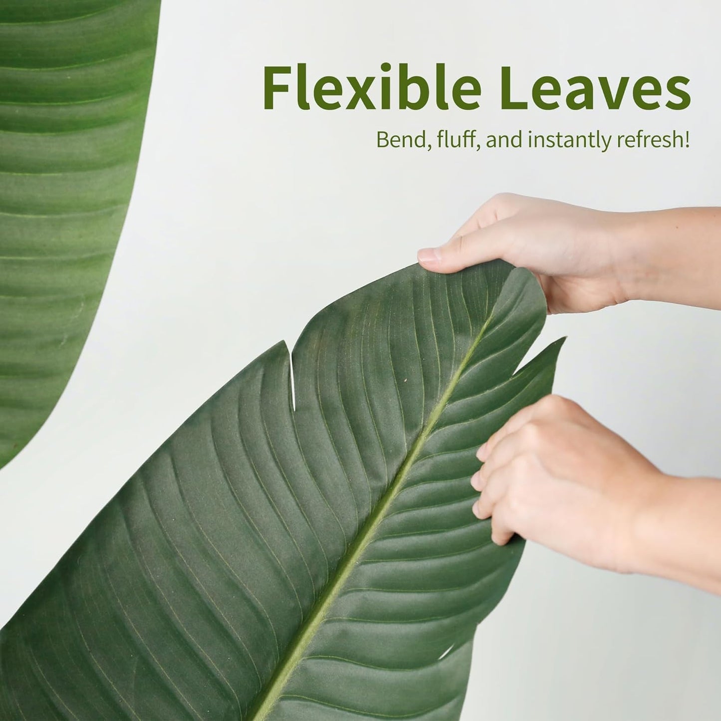 Worth Garden 59in Artificial Bird of Paradise Plant 4.9ft, Large Faux Tropical Tree for Office and Home, Lifelike Greenery for Indoor and Outdoor Spaces