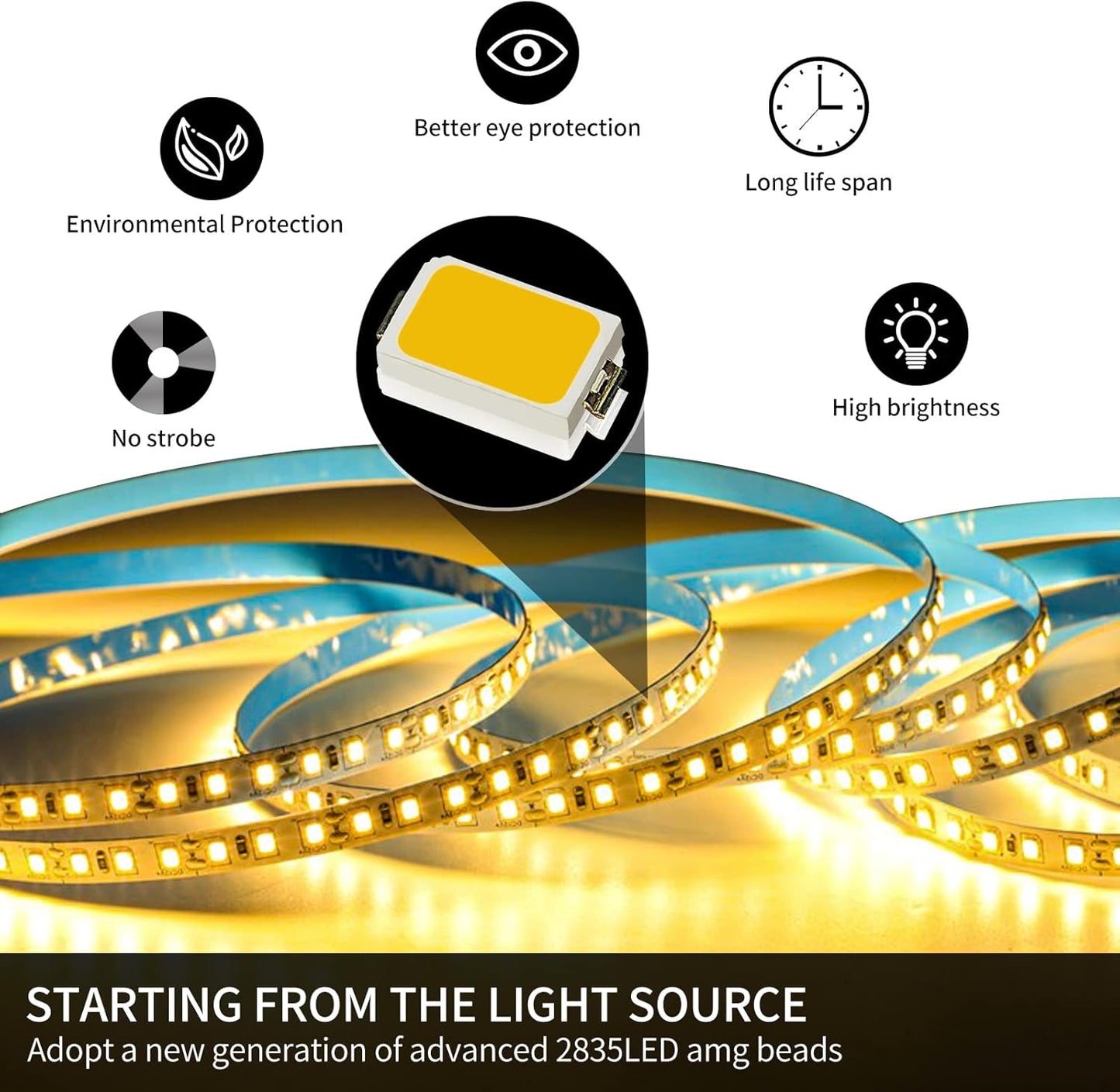 Modern Chandelier with 1%-100% Dimmable, Suitable for Dining Room, Bedroom and Living Room(Gold)