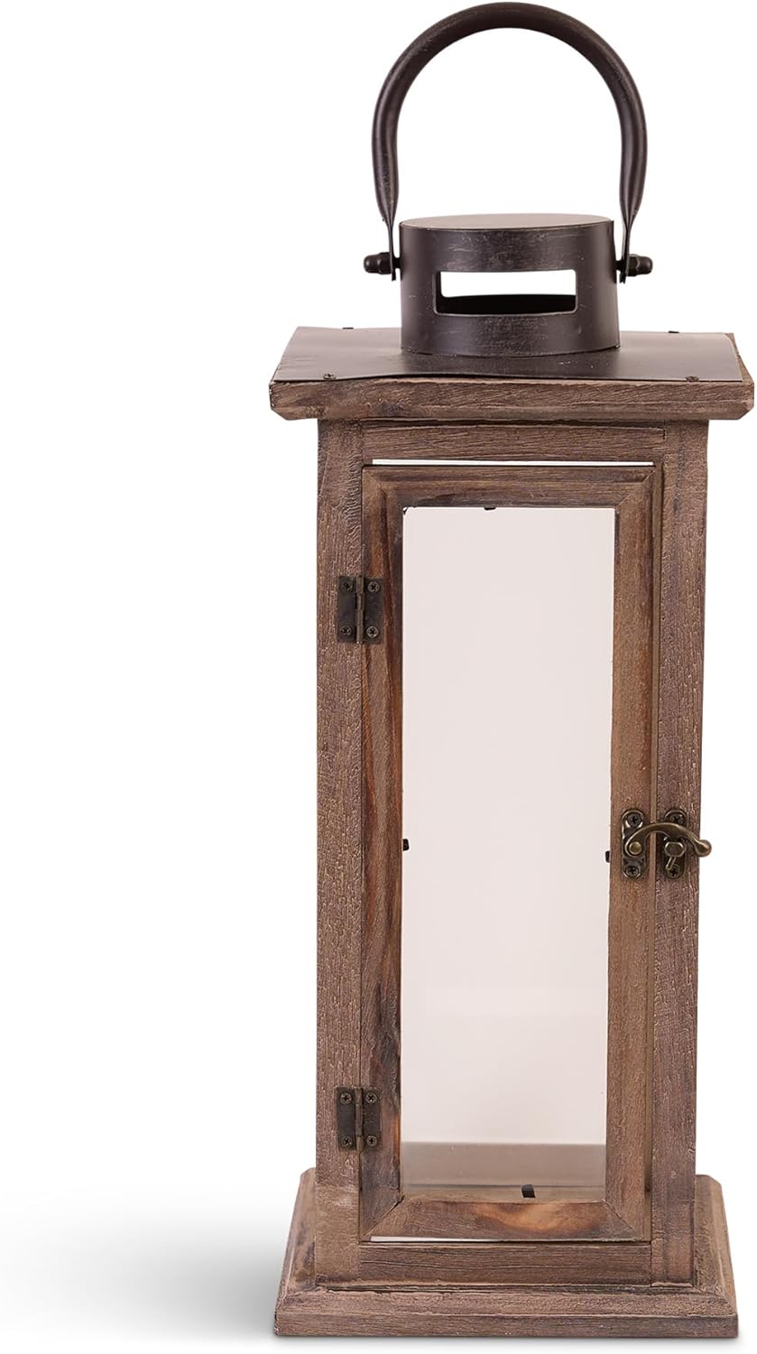 Koehler Home Decor Perfect Lodge Wooden Lantern