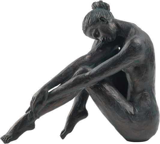 Guichifun Yoga Dancer Statue Home Decoration - Resin Bronze Sculpture Modern Creative Home Garden Statue Handicrafts Art Ware Home Décor Office Room or Outdoor Garden Gifts 16.3 x 7.15 x 13.9 Inch