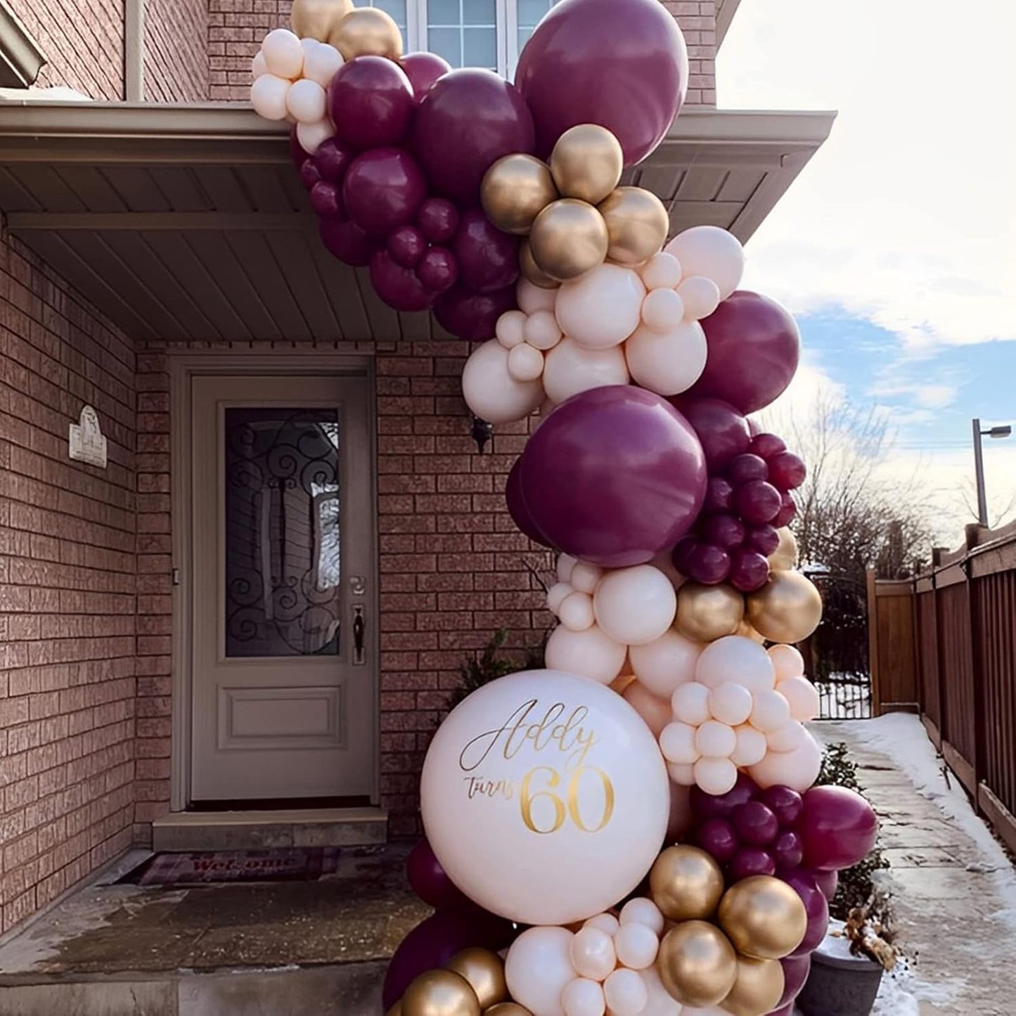 130pcs Burgundy Balloons Different Sizes 18" 12" 10" 5" Wine Red Balloons for Birthday Graduation Bride Baby Shower Wedding Decorations