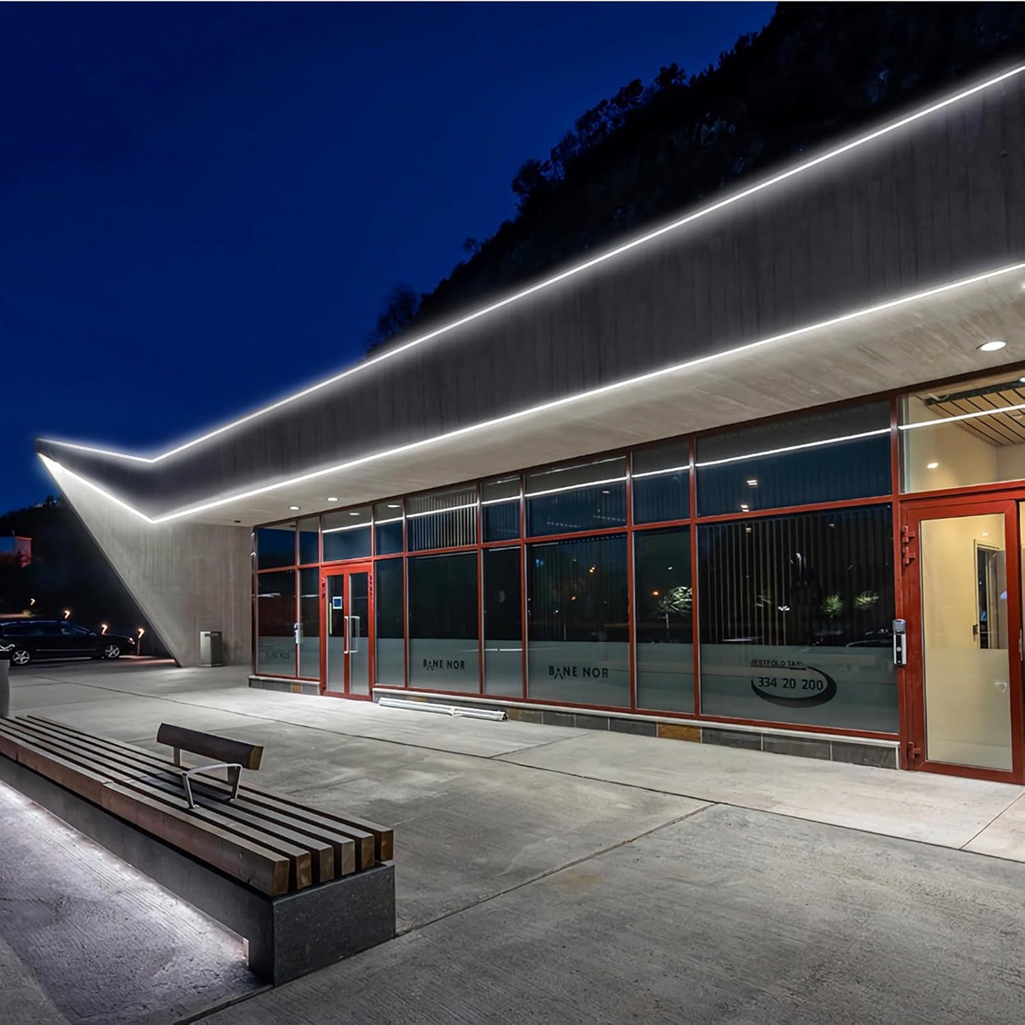 GZBtech Flexible LED Neon Rope Lights 33FT,AC 110-120V Waterproof Strip Light, 120 LEDs/M Cuttable Connectable Neon Lighting for Indoor Outdoor Home Decor/Commercial Building Use-Cold White 10M