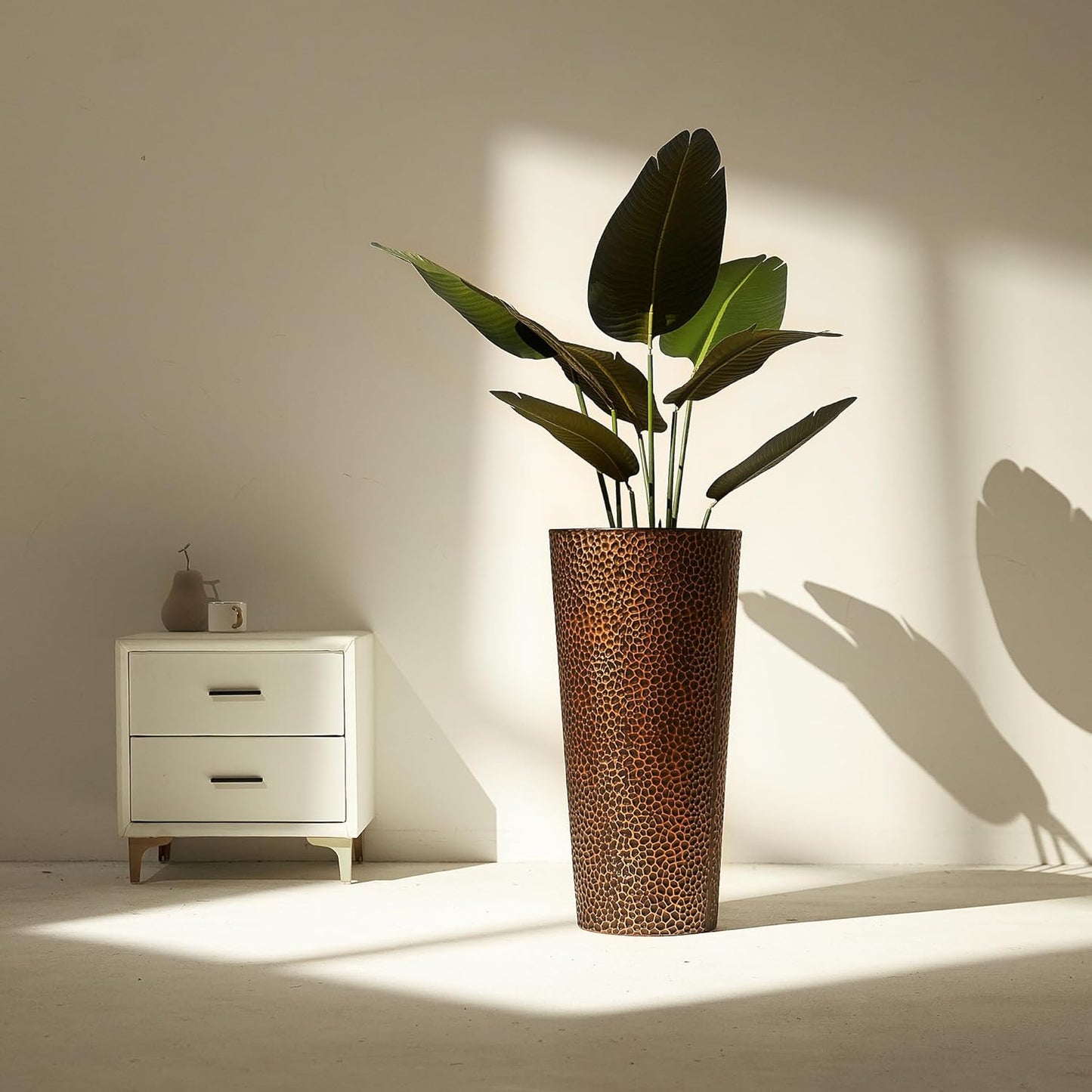 Worth Garden Artificial Bird of Paradise Plant 3.8ft, Set of 2 Faux Tropical Trees for Living Room and Office Décor, 45in Realistic Greenery for Indoor and Outdoor Spaces