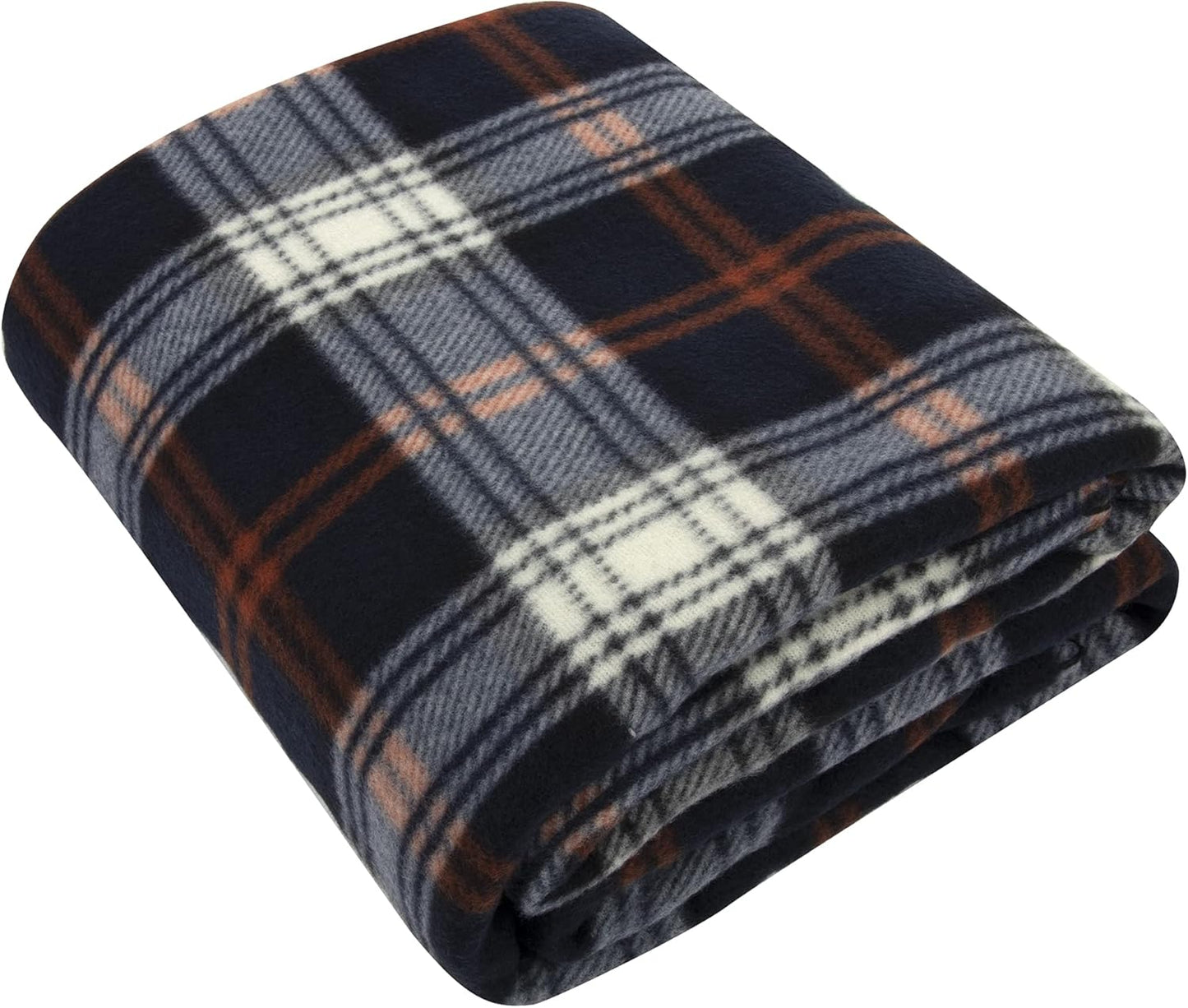 50x60 Throw Blankets, Plaid Fleece Throw Blankets for Bedroom, Couch, Livingroom, Chair, Pets, Outdoors