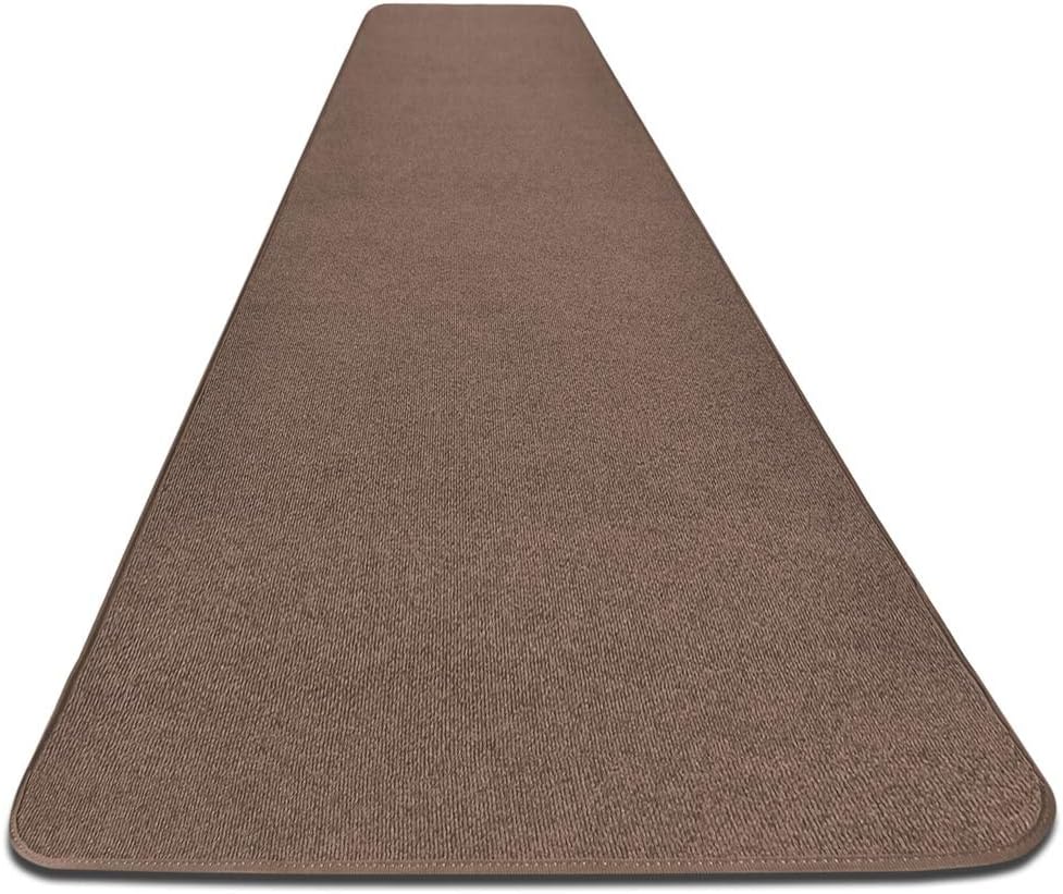 House, Home and More Outdoor Carpet Runner - Brown - 4 Feet x 50 Feet