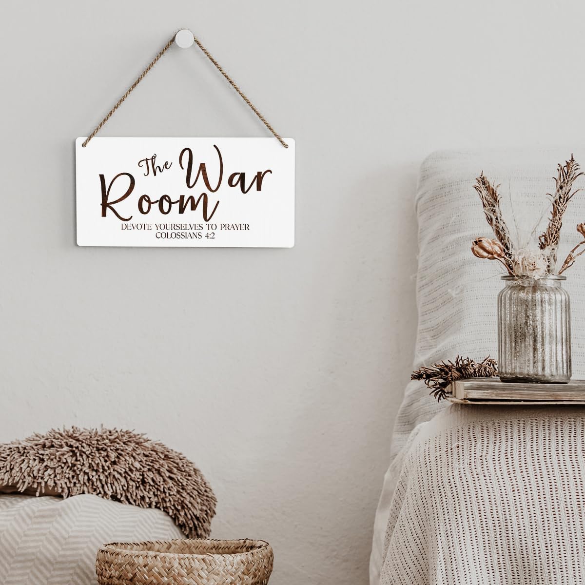 Rustic War Room Decor Christian Decor Bible Verse Wood Decor Sign Regalos Cristianos Para Mujer Scripture Printed Wood Sign Wall Art Religious Gifts Faith Based Gifts