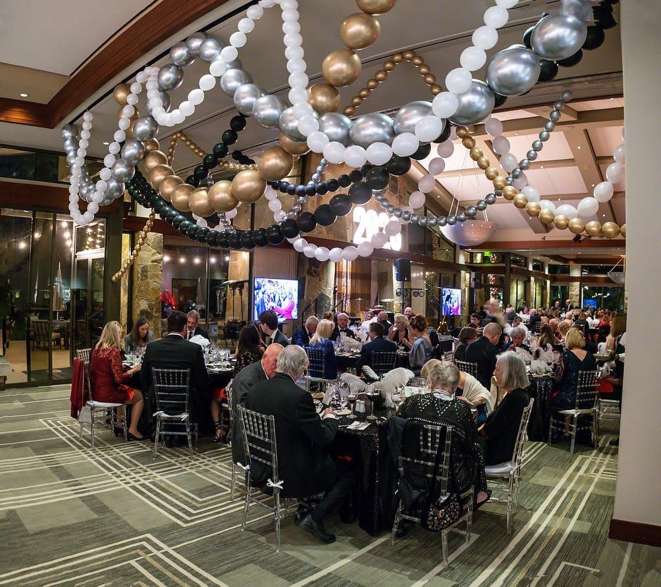 Black White and Gold Linking Balloons, 90PCS Black Gold and White Balloon Arch, Metallic Silver Quick Linked Connecting Balloon for Wedding Birthday Baby Shower Graduation New Year Party Decorations