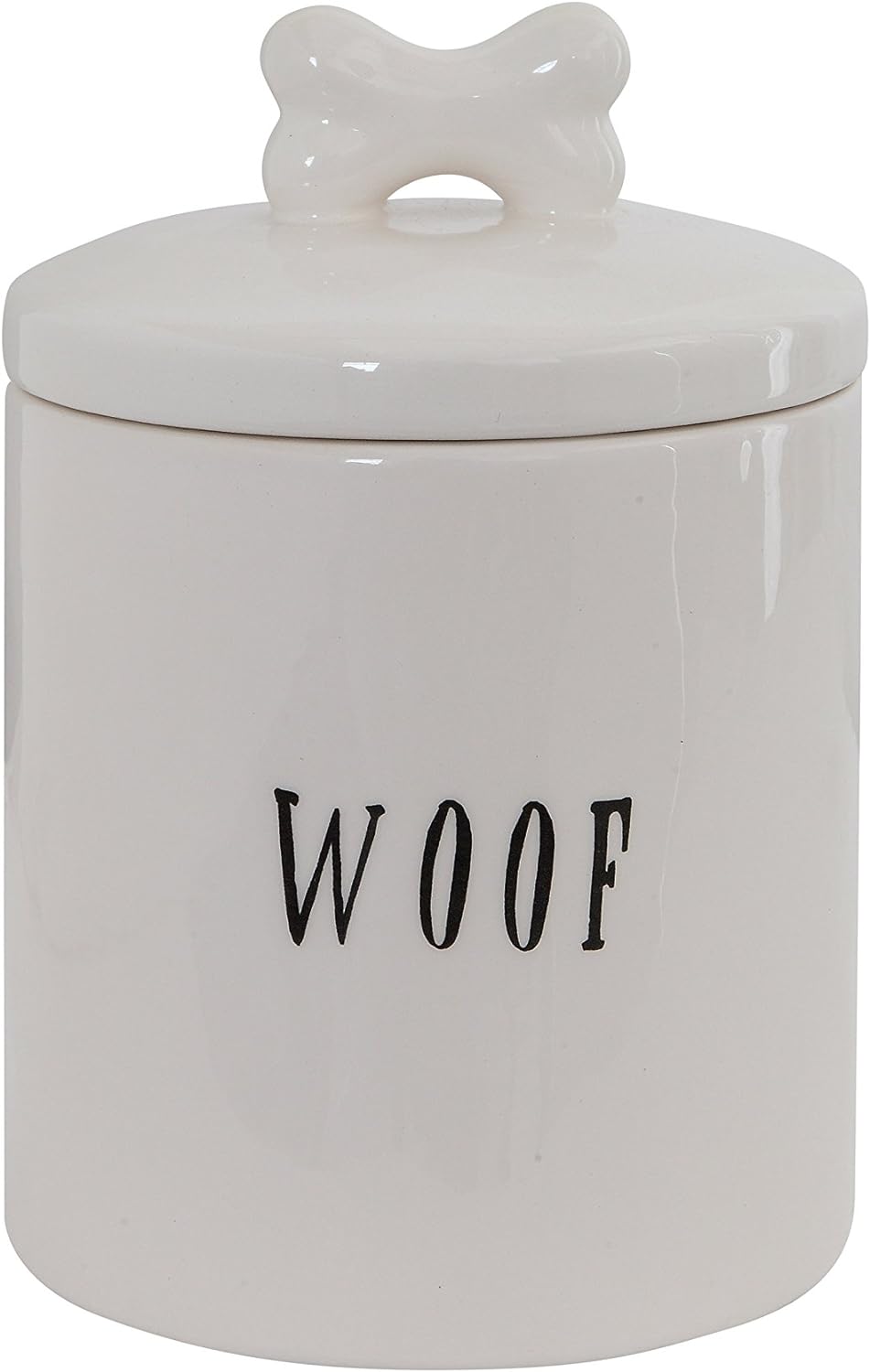 Creative Co-Op Woof Jar with Bone Handle on Lid (Pack of 4)