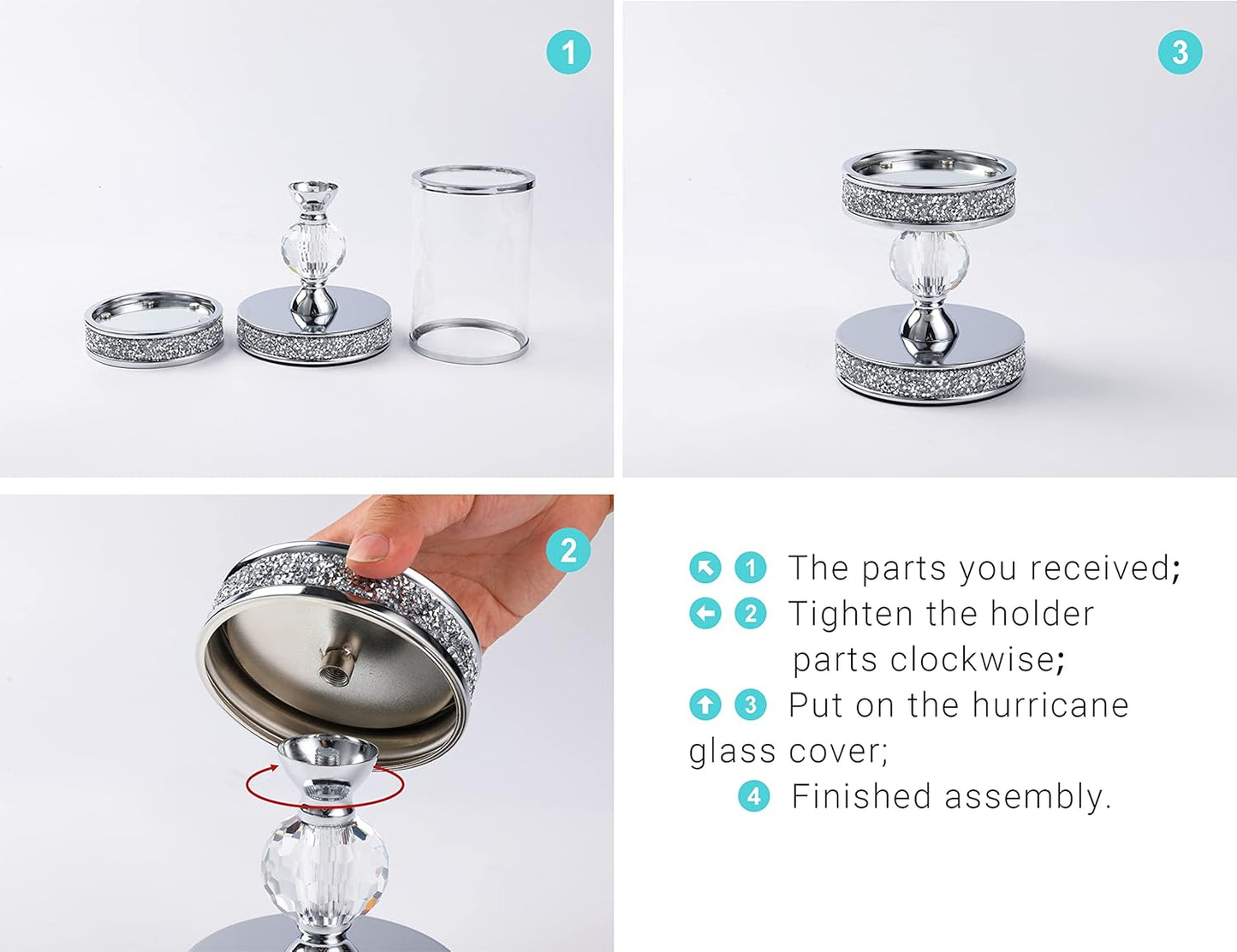 Pillar Candle Holders, Candle Holder for Pillar Candle, Candlesticks Holder, for Wedding, Dining Coffee Table, Home Centerpices, Home Decor CH00XS