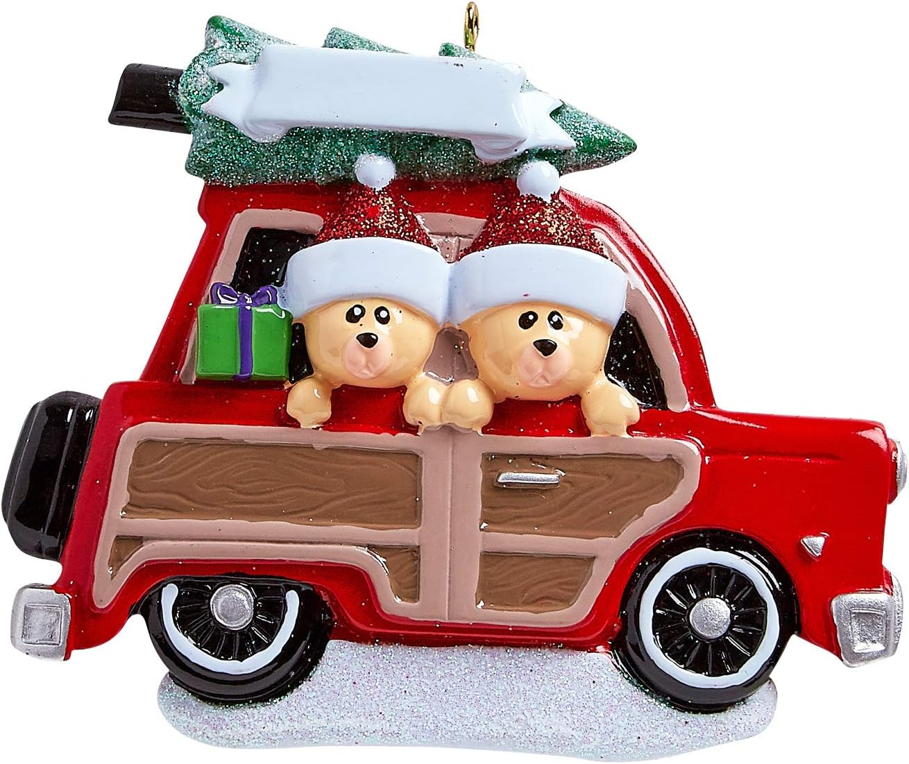 Personalized Our First Christmas Ornament 2025 Travel RV Couple Ornaments Snowy Tree Camper Couples Ornament 2025 Family of 2 Road Trip Unique for Couple Ornaments Couples Unique Gifts