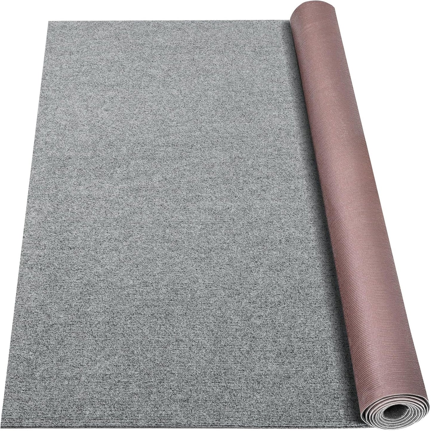 Marine Carpet,6 FT x 10 FT Smoke Gray Indoor Outdoor Carpet 0.2" Thick Boat Carpet with Water-Proof TPE Backing, Non-Slide Outdoor Marine Carpet Roll for Home, Patio, Porch, Deck