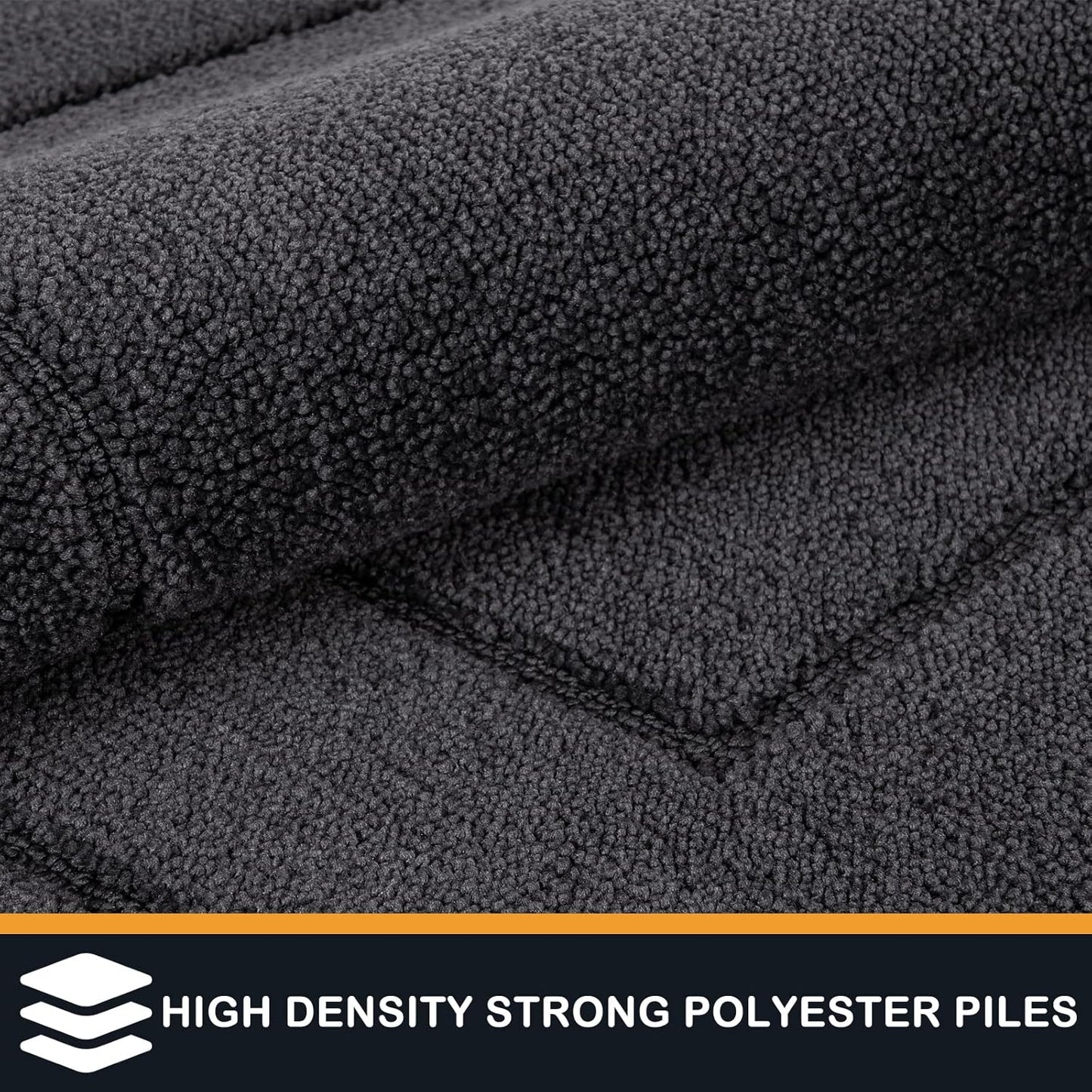 PURRUGS Dirt Trapping Door Mat 32" x 47", Non-Slip/Skid Machine Washable Entryway Rug, Dog Doormat, Super Absorbent Welcome Mat for Muddy Wet Shoes and Paws, Charcoal