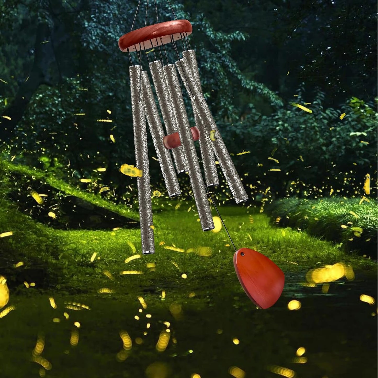 28" Wind Chime for Mothers Day, Decorative Wind Chimes for Outside, Memorial Windchimes Remembrance Gift for Women Mom Grandma, Metal Wind Chimes Outdoor Decor for Garden Patio Zen(Copper)