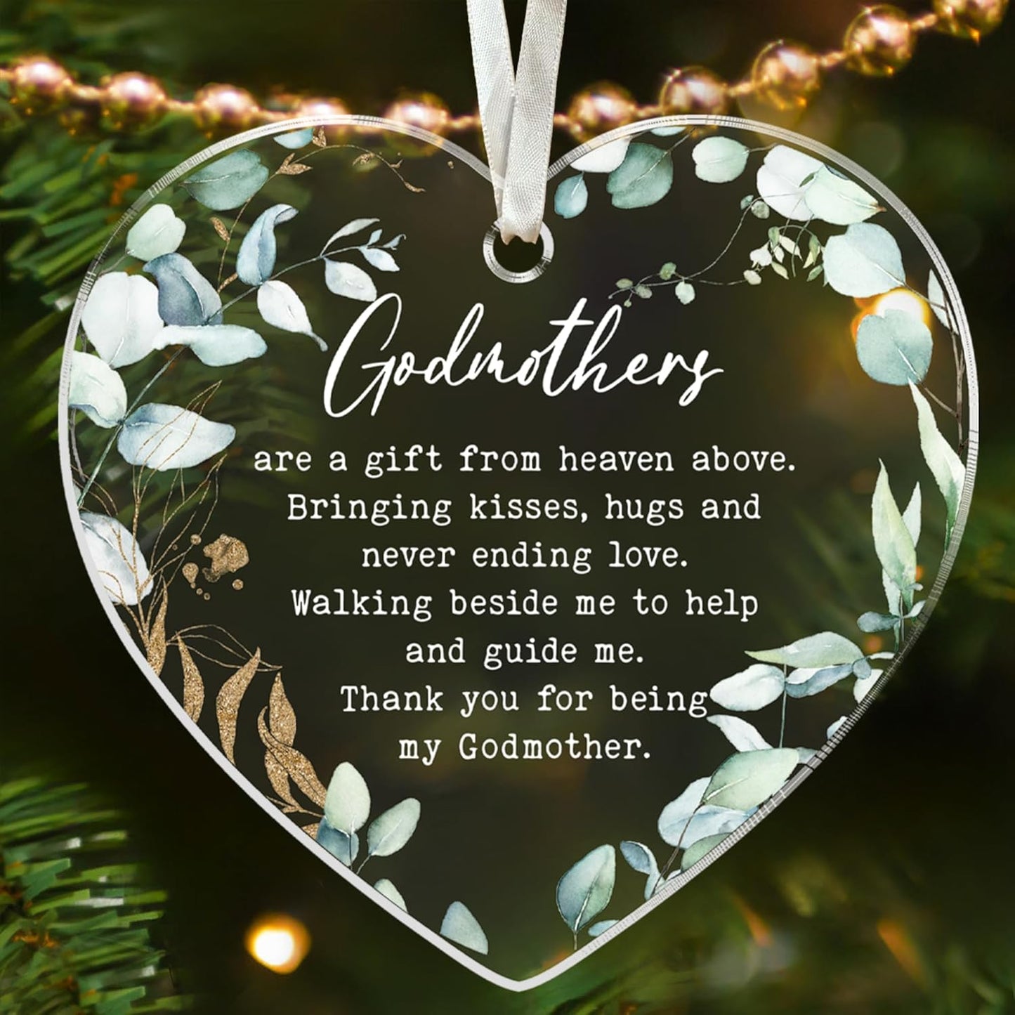 Godmother Christmas Ornament - Godmother Gifts - Acrylic Xmas Ornament