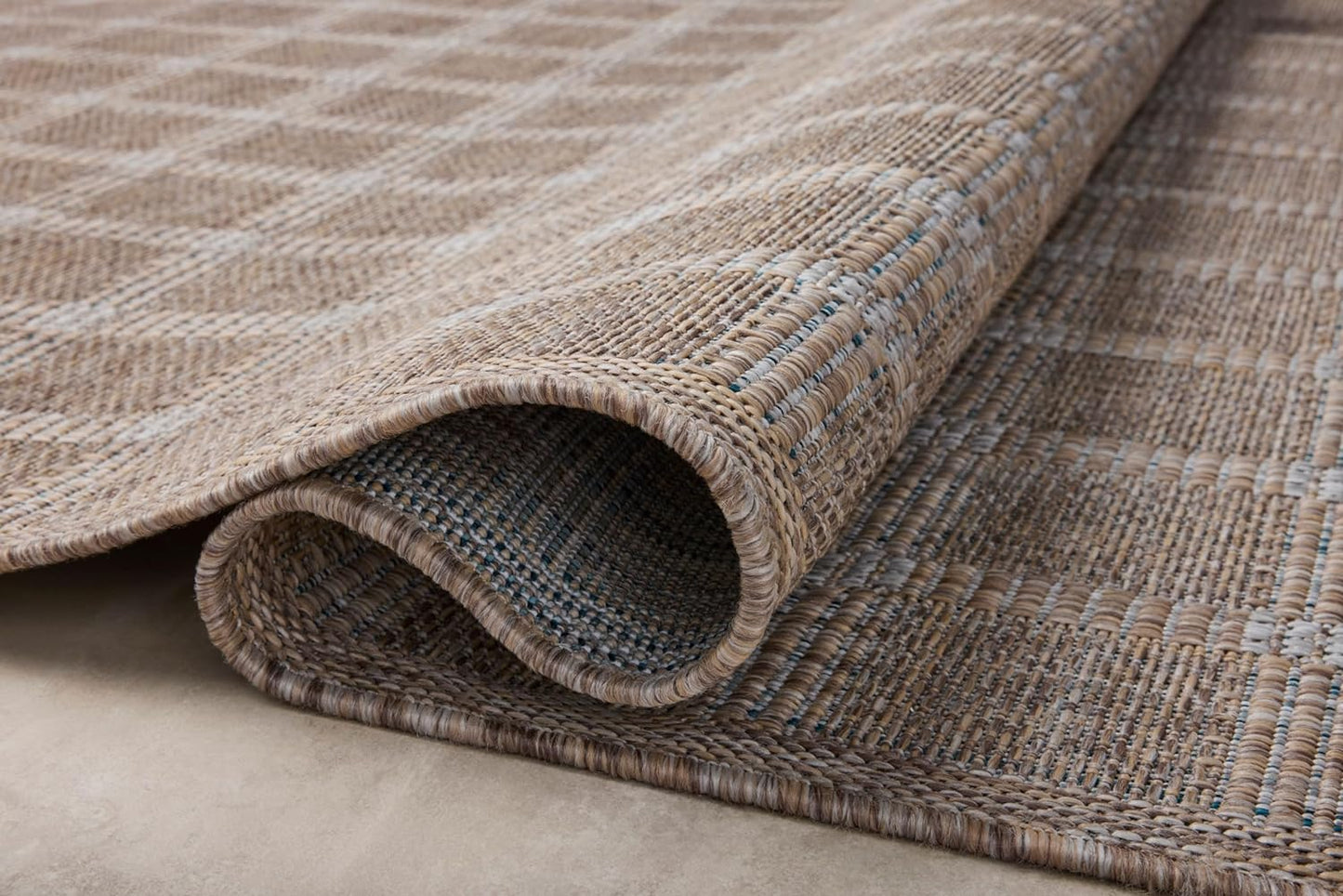 Loloi Amber Lewis Topanga Collection TOP-01 Natural/Bone 2'-3" x 3'-9" Indoor/Outdoor Area Rug