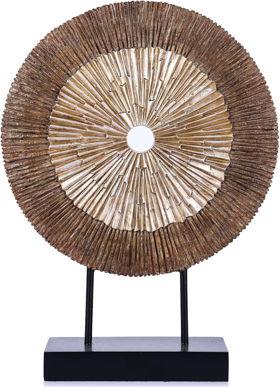 XMGZQ Wood Color Minimalist Round Statue Above Cabinet Decor Kitchen,Modern Decorative Sculpture Home Decorations for Living Room Coffee Table,Shelf Decor Items,Center Pieces Decoration for Table