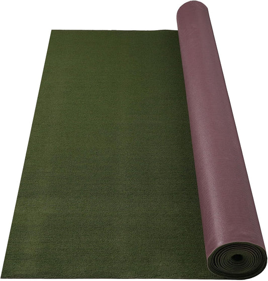 Marine Carpet,6 FT x 18 FT Olive Green Indoor Outdoor Carpet 0.2" Thick with Water-Proof TPE Backing, Non-Slide for Home, Patio, Porch, Deck