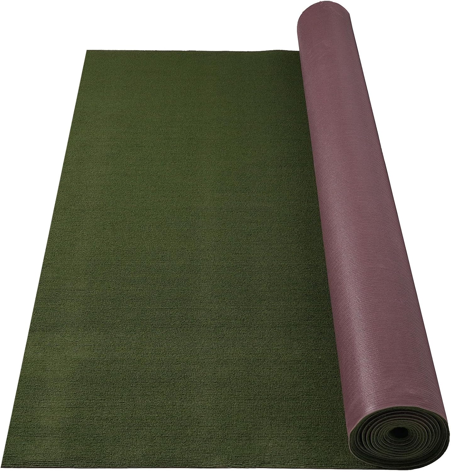 Marine Carpet,5 FT x 25 FT Olive Green Indoor Outdoor Carpet 0.2" Thick with Water-Proof TPE Backing, Non-Slide for Home, Patio, Porch, Deck