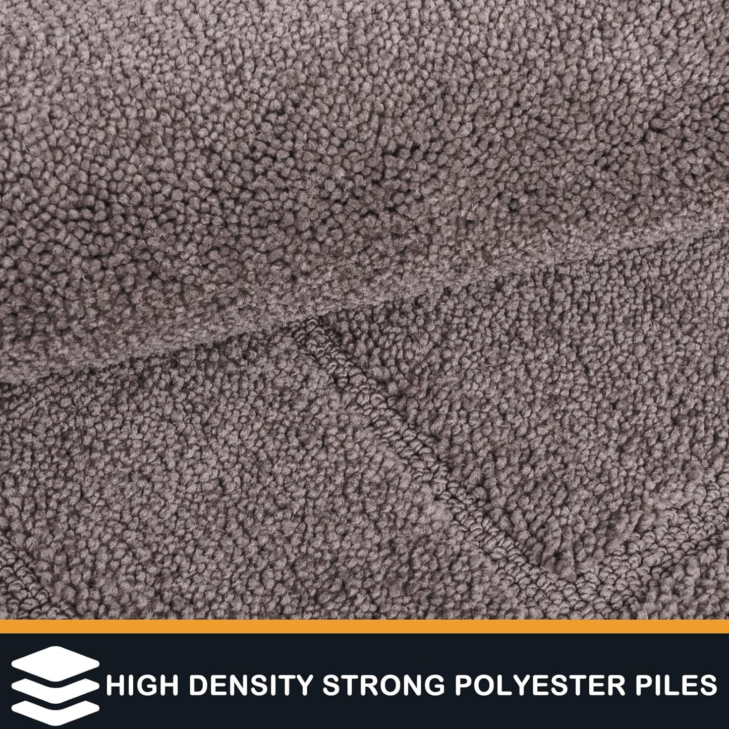 PURRUGS Dirt Trapping Door Mat 32" x 47", Non-Slip/Skid Machine Washable Entryway Rug, Dog Doormat, Super Absorbent Welcome Mat for Muddy Wet Shoes and Paws, Grayish Brown