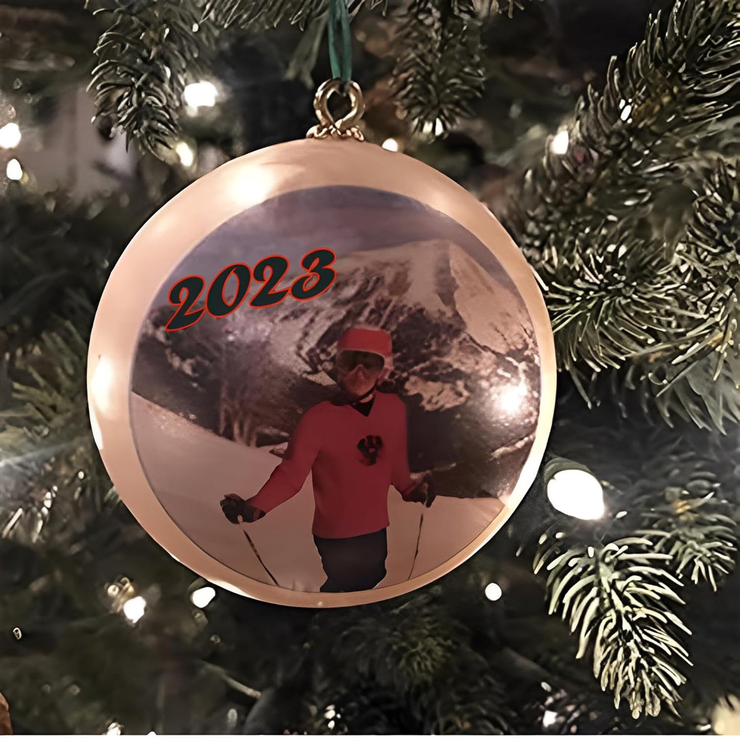 Custom Christmas Ornament, Personalized and Customizable Ball for Holidays with Photo, Picture, Logo, Name, or Text, Pearlized Color Design Your Own