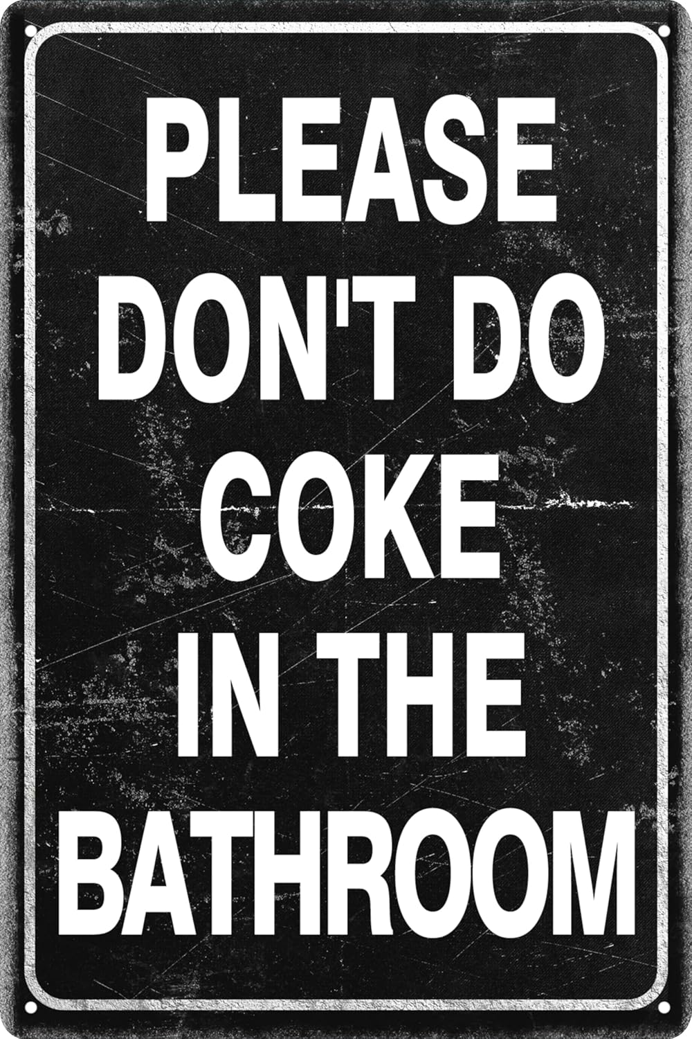 Vintage Tin Sign Retro Metal Funny Bathroom Signs for Home Decor Stylish Wall Art Plaques Gift for Bathroom Kitchen and Gothic Wall Decor in Every Room 12x8 in