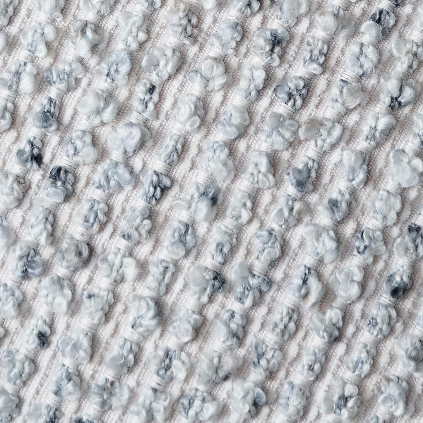 Striped Throw Pillow Covers 12x20 Set of 2 Blue Textured Boucle Chic Morden Boho Accent Farmhouse Rectangular Lumbar Decorative Couch Pillow Covers for Home Decor Bed Sofa Living Room