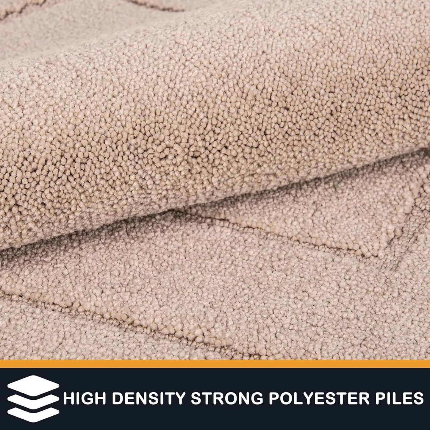 PURRUGS Dirt Trapping Door Mat 34" x 59", Non-Slip/Skid Machine Washable Entryway Area Rug, Dog Doormat, Super Absorbent Welcome Mat for Muddy Wet Shoes and Paws, Beige