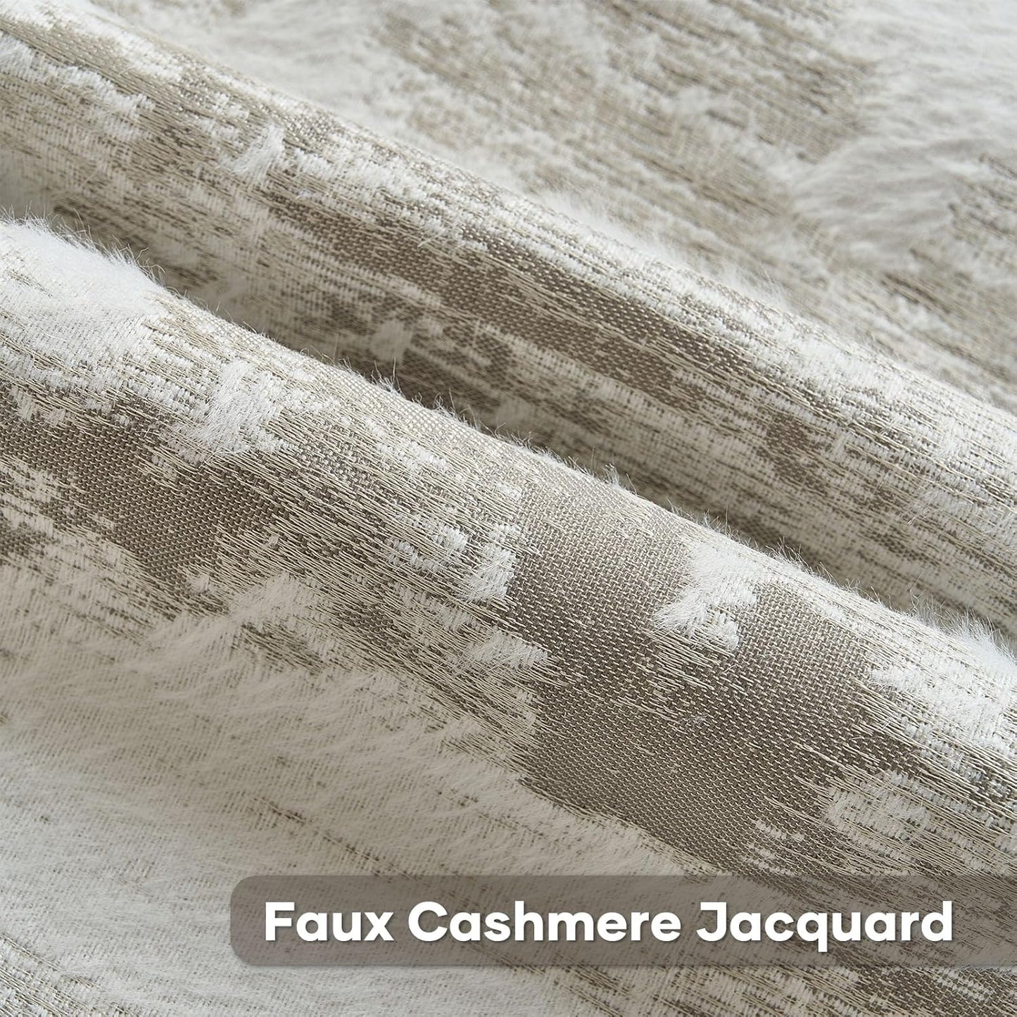 FUTEI Grey White Decorative Throw Pillow Covers 12x20 Inch Set of 2,Soft Faux Cashmere Jacquard - Textured & Cozy Pillow Case,Modern Home Decor for Couch Bed Living Room