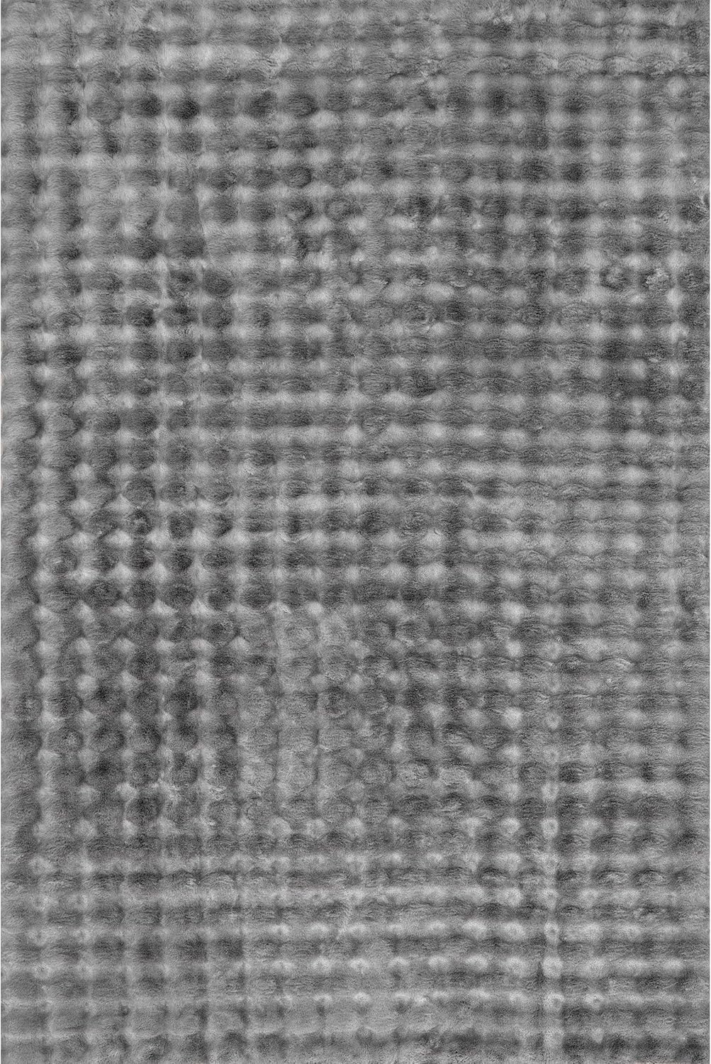 nuLOOM 3'9' x 6' Cozy Plush Area Rug, Machine Washable, Non-Slip, Soft Fluffy Shag Carpet for Living Room Bedroom Kids Nursery Home Decor, Jeni Dark Grey