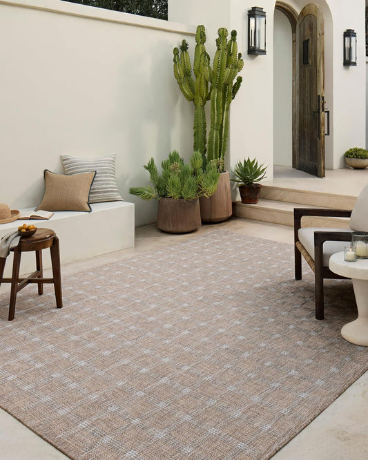 Loloi Amber Lewis Topanga Collection TOP-01 Natural/Bone 2'-3" x 3'-9" Indoor/Outdoor Area Rug