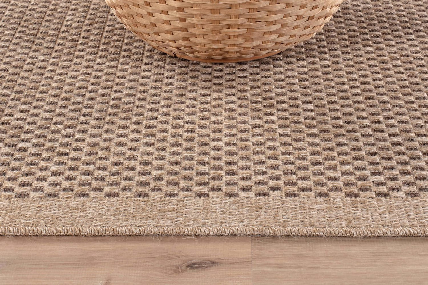 CAMILSON Indoor and Outdoor Runner Rug Natural Sisal Boho Woven Design Easy-Cleaning Non Shedding Fiber Living Room Bedroom Garden Patio and Kitchen Washable Outside Carpet Alfombras (2x7)