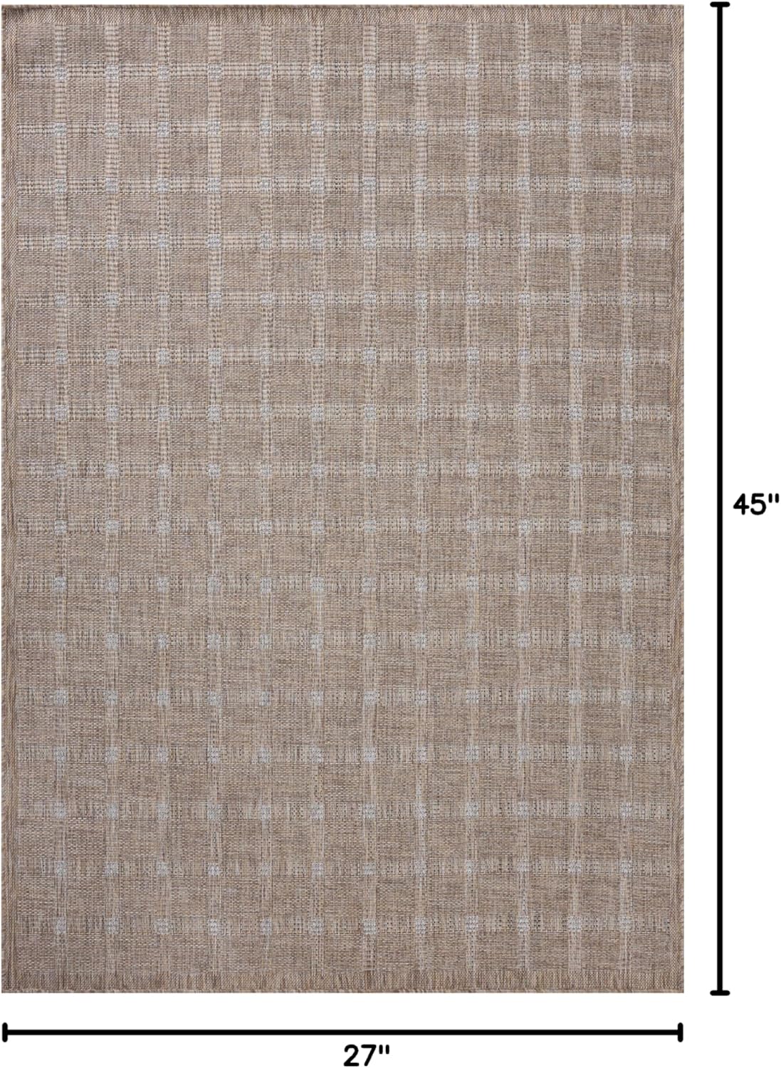 Loloi Amber Lewis Topanga Collection TOP-01 Natural/Bone 2'-3" x 3'-9" Indoor/Outdoor Area Rug