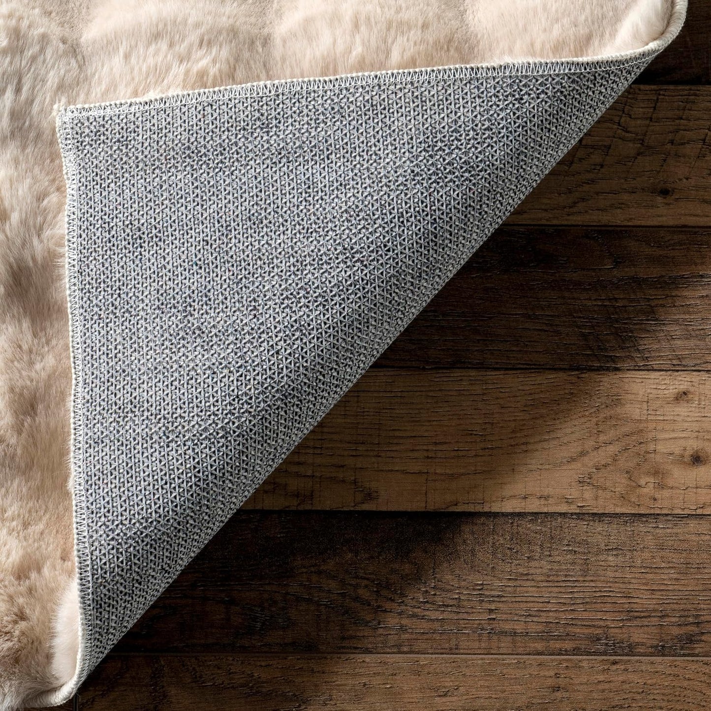 nuLOOM Jeni Checkered 6 Square Machine Washable Area Rug for Living Room Bedroom Dining Room Kitchen, Beige