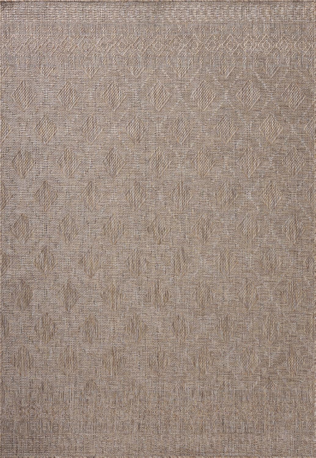 Loloi Amber Lewis Topanga Collection TOP-06 Natural/Mist 5'-3" x 7'-6" Indoor/Outdoor Area Rug